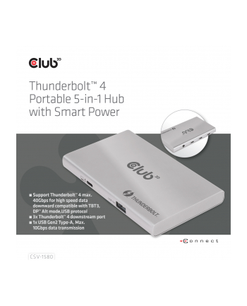 CSV-1580 Certyfikowany hub Thunderbolt 4 5w1 Smart Power