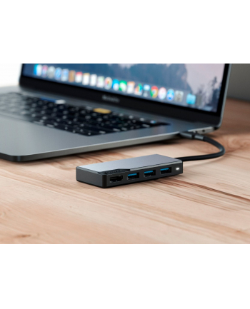 Alogic Stacja/Replikator Adapter Fusion Core Usb-C 5-In-1 Hdmi &Amp; Usb Grau (UCFUHDSGR)