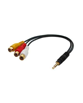Lindy AV Adapter Cable - Stereo & Composite Video (35539)