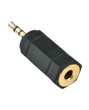 Lindy Przejściówka Stereo Audio wtyk jack 2.5mm/gniazdo jack 3.5mm (LY35622)