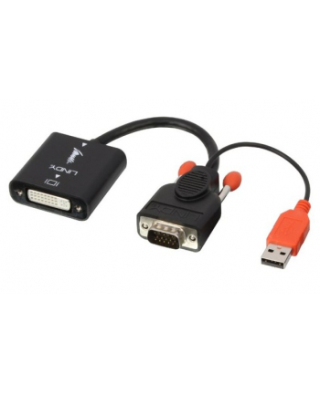 Lindy Przejściówka (adapter) VGA na DVI-D aktywna LY38184