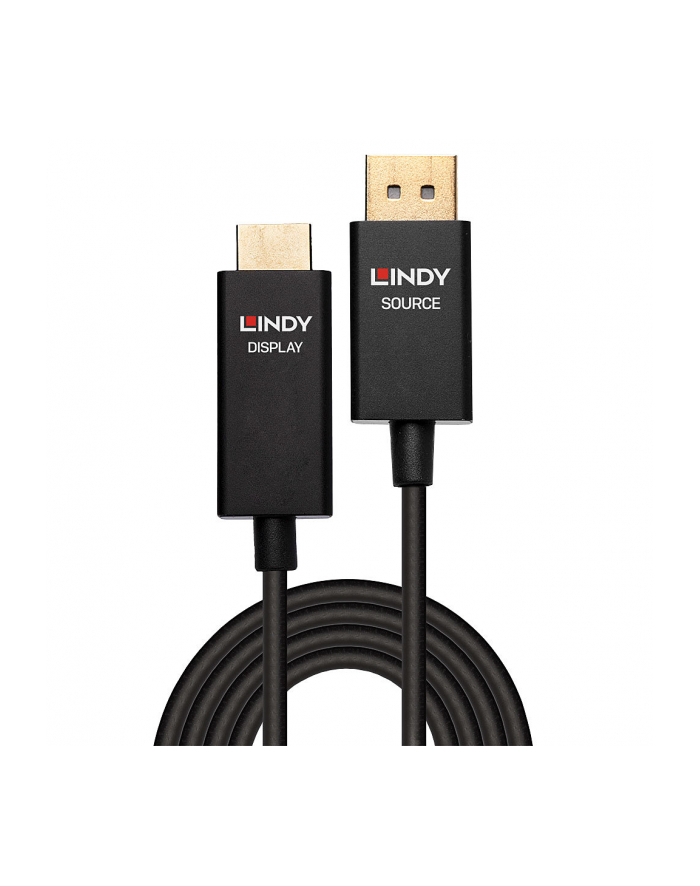 LINDY 40924 AKTYWNY KABEL DISPLAYPORT - HDMI Z HDR - 0,5M główny