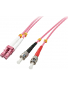 Lindy 46351 Kabel optyczny światłowód LC ST OM4 różowy 2m (ly46351) - nr 5