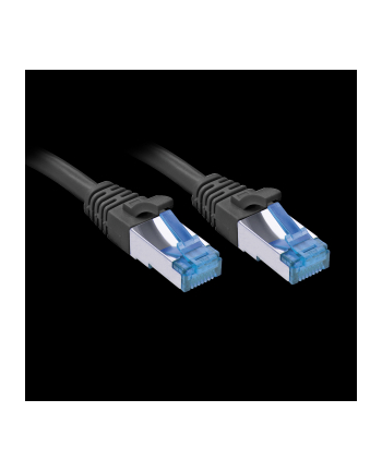 Lindy 47412 Kabel sieciowy (skrętka) RJ45 Cat.6a S/FTP TPE, Czarny - 1m