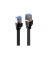 Lindy 47481 Kabel sieciowy (skrętka) RJ45 Cat.6a U/FTP, płaski, Czarny - 1m - nr 2