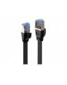 Lindy 47485 Kabel sieciowy (skrętka) RJ45 Cat.6a U/FTP, płaski, Czarny - 10m - nr 6