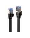 Lindy 47485 Kabel sieciowy (skrętka) RJ45 Cat.6a U/FTP, płaski, Czarny - 10m - nr 7