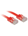 Lindy 47510 Kabel sieciowy (skrętka) RJ45 Cat.6 U/UTP, płaski, Czerwony - 0,3m - nr 1