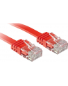 Lindy 47515 Kabel sieciowy (skrętka) RJ45 Cat.6 U/UTP, płaski, Czerwony - 10m - nr 5