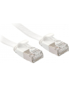Lindy 47541 Kabel sieciowy (skrętka) RJ45 Cat.6a U/FTP, płaski, Biały - 1m - nr 8