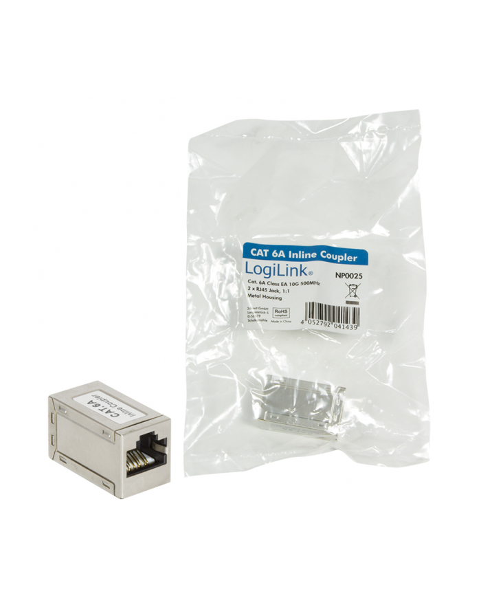 Łącznik RJ45-G/RJ45-G/6A ekranowany kat.6A główny