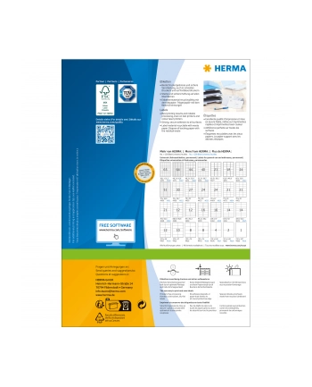 Herma Etykiety Premium 4668 A4 białe 70 x 42,3mm papier matowy 2100szt. 4668 nr 1