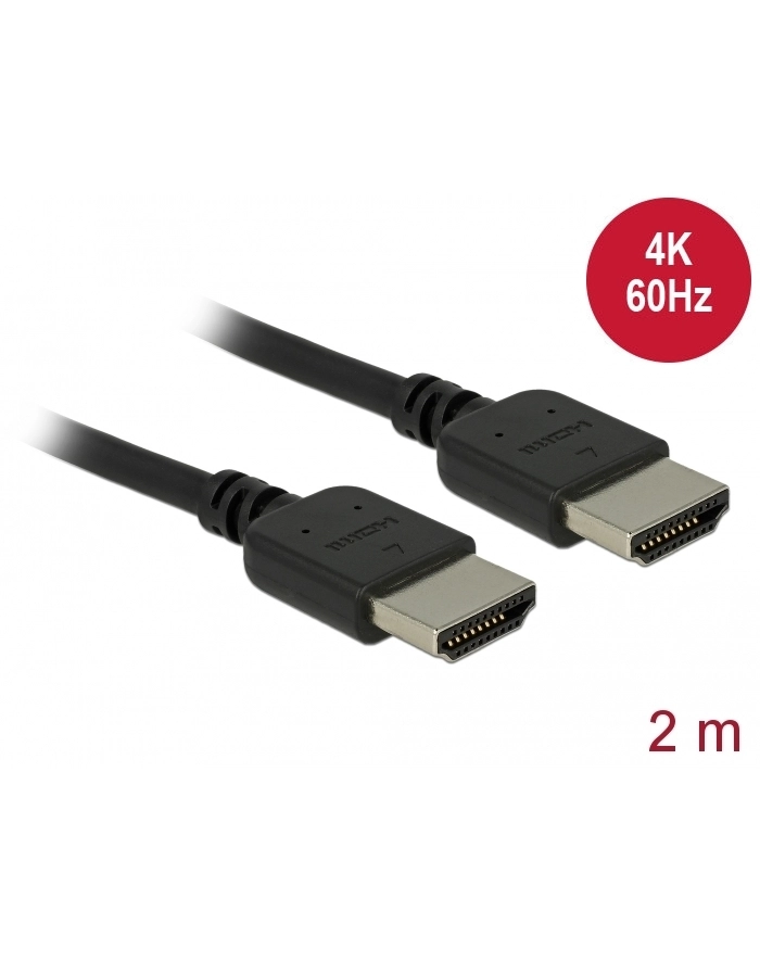 DELOCK KABEL  HDMI - HDMI 2M CZARNY (85217) główny