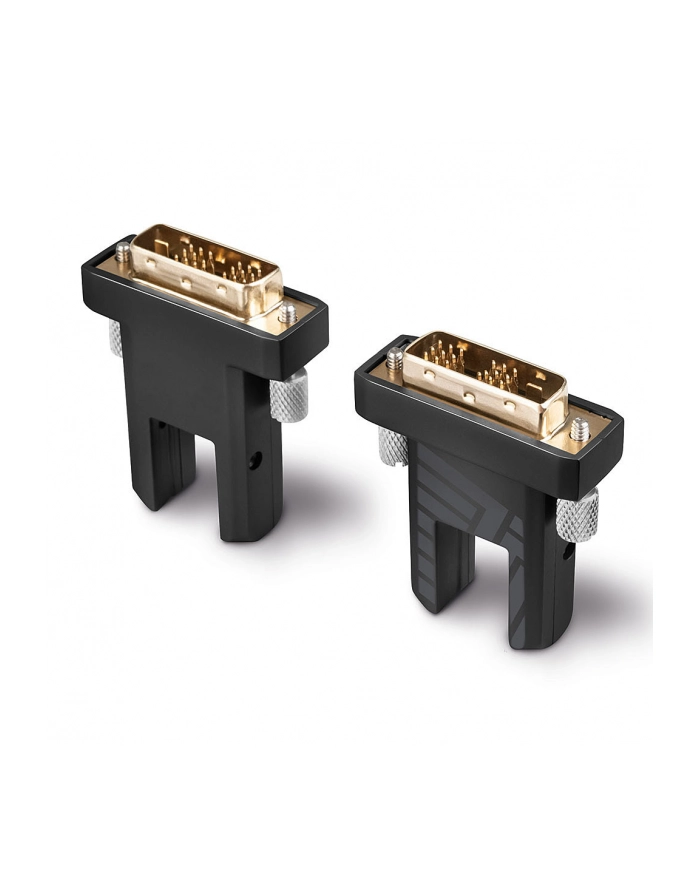 Lindy 38326 Hybrydowy kabel optyczny światłowodowy HDMI 2.0 18G z wymiennymi/odłączanymi wtykami HDMI i DVI 100m główny