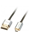 Lindy 41682 płaski  Kabel HDMI - Micro HDMI (typu D) 1.4a High Speed Cat2 Ethernet,  Slim - 2m - nr 11