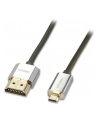 Lindy 41682 płaski  Kabel HDMI - Micro HDMI (typu D) 1.4a High Speed Cat2 Ethernet,  Slim - 2m - nr 15