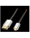 Lindy 41682 płaski  Kabel HDMI - Micro HDMI (typu D) 1.4a High Speed Cat2 Ethernet,  Slim - 2m - nr 17
