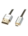 Lindy 41682 płaski  Kabel HDMI - Micro HDMI (typu D) 1.4a High Speed Cat2 Ethernet,  Slim - 2m - nr 9