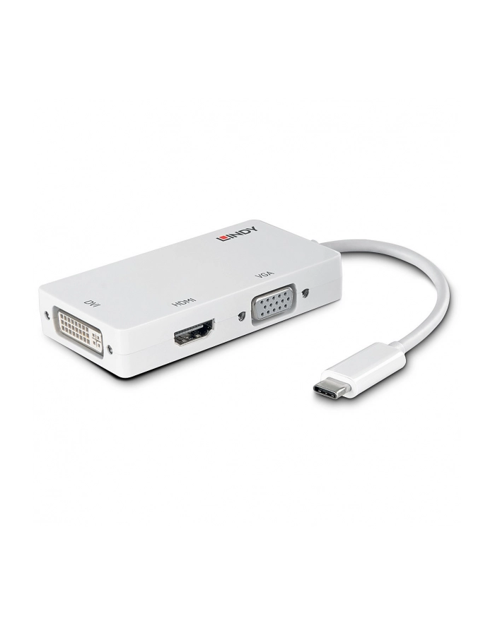 Lindy 43273 Przejściówka (konwerter, adapter) USB 3.1 C - HDMI, DVI, VGA główny