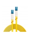 Lindy 47455 Kabel optyczny (światłowód) LC - LC OS2 jednomodowy, żółty - 15m - nr 1