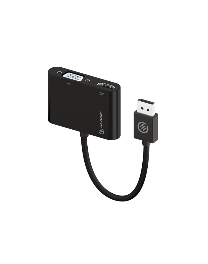 ALOGIC ADAPTER AV  DISPLAYPORT - HDMI - D-SUB (VGA) CZARNY (DP-VGHD4K-ADP) główny