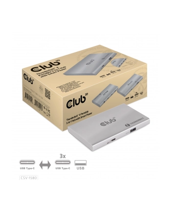 CSV-1580 Certyfikowany hub Thunderbolt 4 5w1 Smart Power