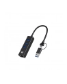 Conceptronics Conceptronic - hub - 3 ports USB hub - 3 - Czarny (DONN07BA) - nr 11