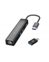 Conceptronics Conceptronic - hub - 3 ports USB hub - 3 - Czarny (DONN07BA) - nr 16