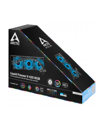 Arctic Chłodzenie wodne Liquid Freezer II 420 RGB Black z kontrolerem (ACFRE00111A) nr 2