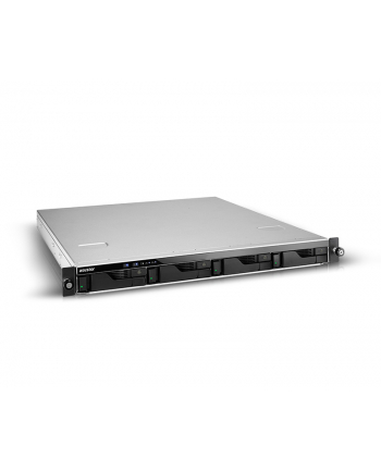 Serwer plików Asustor AS6504RD 4-bay 1U, Intel ATOM C3538 Quad-Core 2.1GHz , 8GB DDR4. GbE x 2. 2.5 GbE x 2. PCIe Gen3. USB 3.2 Gen 1 x 4. 2x 250W Re