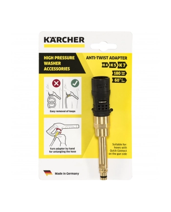 Kärcher anti-twist adapter (Kolor: CZARNY, for high-pressure hose) - 2.644-257.0 nr 2