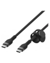 belkin Kabel BoostCharge USB-C/USB-C silikonowy w oplocie 3m, czarny - nr 32