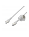 belkin Kabel BoostCharge USB-C/USB-C silikonowy w oplocie 3m, biały - nr 25
