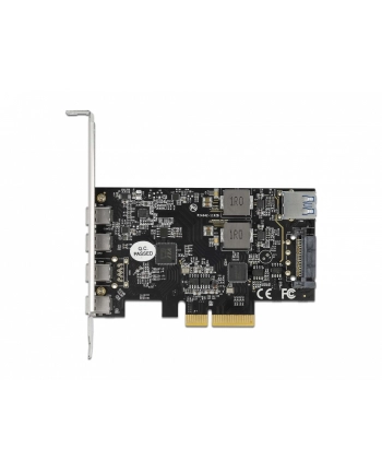 DeLOCK PCI Express x4 card for 4 x USB Type-C + 1 x USB Type-A - SuperSpeed ??USB 10 Gbps - low profile form factor, USB controller 90059
