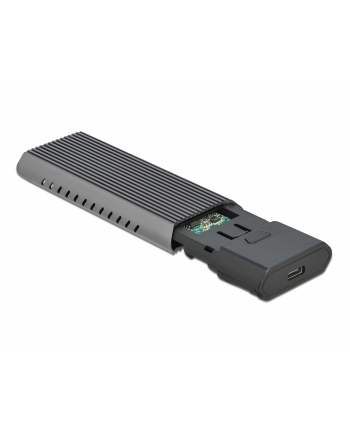 DeLOCK external USB Type-C combo enclosure for M.2 NVMe PCIe or SATA SSD, drive enclosure