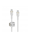 belkin Kabel BoostCharge USB-C/USB-C silikonowy w oplocie 3m, biały - nr 9