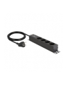 DeLock socket strip 4-way 1U bk - with overvoltage protection - nr 2