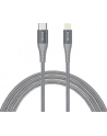 Nevox Lightning > USB-C data cable MFi (silver/grey, 2 meters) - nr 1