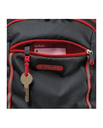 Herlitz satchel Ultimate Kolor: CZARNY/red