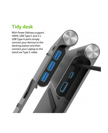 Acer Podstawka na notebooka ze zintegrowaną stacją dokującą 5w1 (HP.DSCAB.012) nr 2