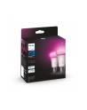 Philips Hue E27 double pack 2x800lm 75W - White ' Col. Amb. - nr 23