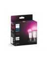 Philips Hue E27 double pack 2x800lm 75W - White ' Col. Amb. - nr 28