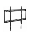 MANHATTAN Heavy-Duty Low-Profile Large-Screen TV Wall Mount Holds One 60-100inch TV up to 100kg 220lbs Fixed Ultra Slim Design Black - nr 15