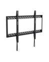 MANHATTAN Heavy-Duty Low-Profile Large-Screen TV Wall Mount Holds One 60-100inch TV up to 100kg 220lbs Fixed Ultra Slim Design Black - nr 35