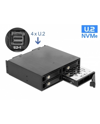 DeLOCK 5.25 ? removable frame for 4 x 2.5 ? U.2 NVMe SSD, installation frame