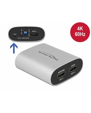 DeLOCK HDMI Aud. Ext. 4K 60Hz> HDMI eARC - 63332