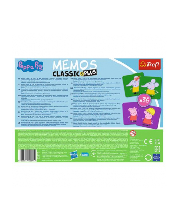 trefl Gra edukacyjna dla dzieci Memos Classic 'amp; plus Świnka Peppa 02270