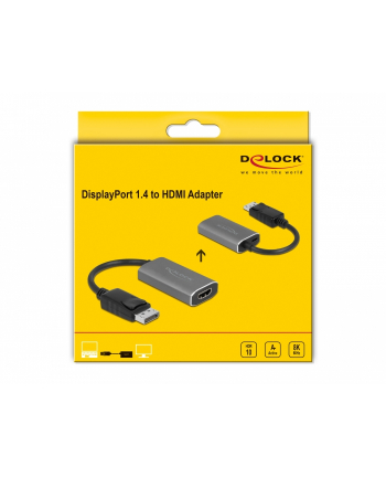 DeLOCK DP Port 1.4> HDMI Ada 8K + HDR - 63118