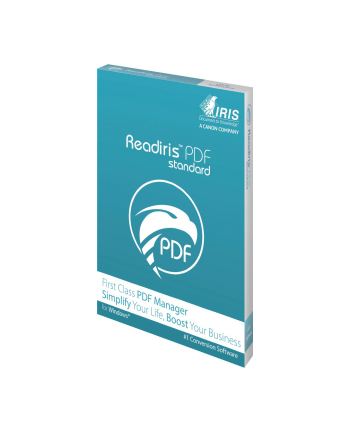 i.r.i.s. IRIS Readiris PDF22 Standard-1lic Win Box - World Class PDF Manager. All-in-One Text recognition Software for PDF.Management.