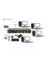 TECHLY KVM Switch Display Port 1.2 4-Port with Hub and Audio allows to view information via USB and DisplayPort from 4 PCs - nr 6